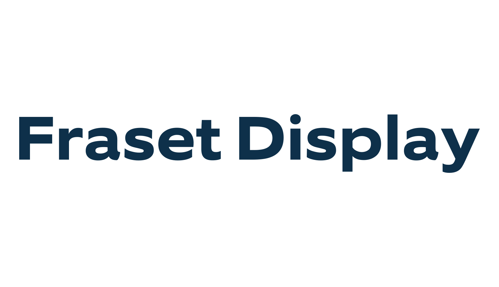 Fraset Display, basic sans serif font preview