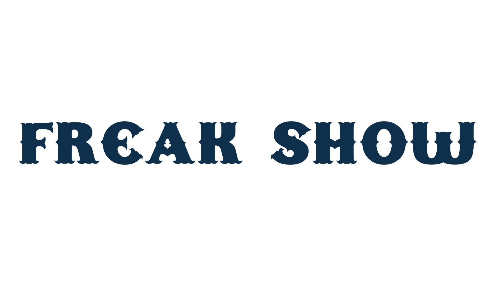 Freak Show, western font preview