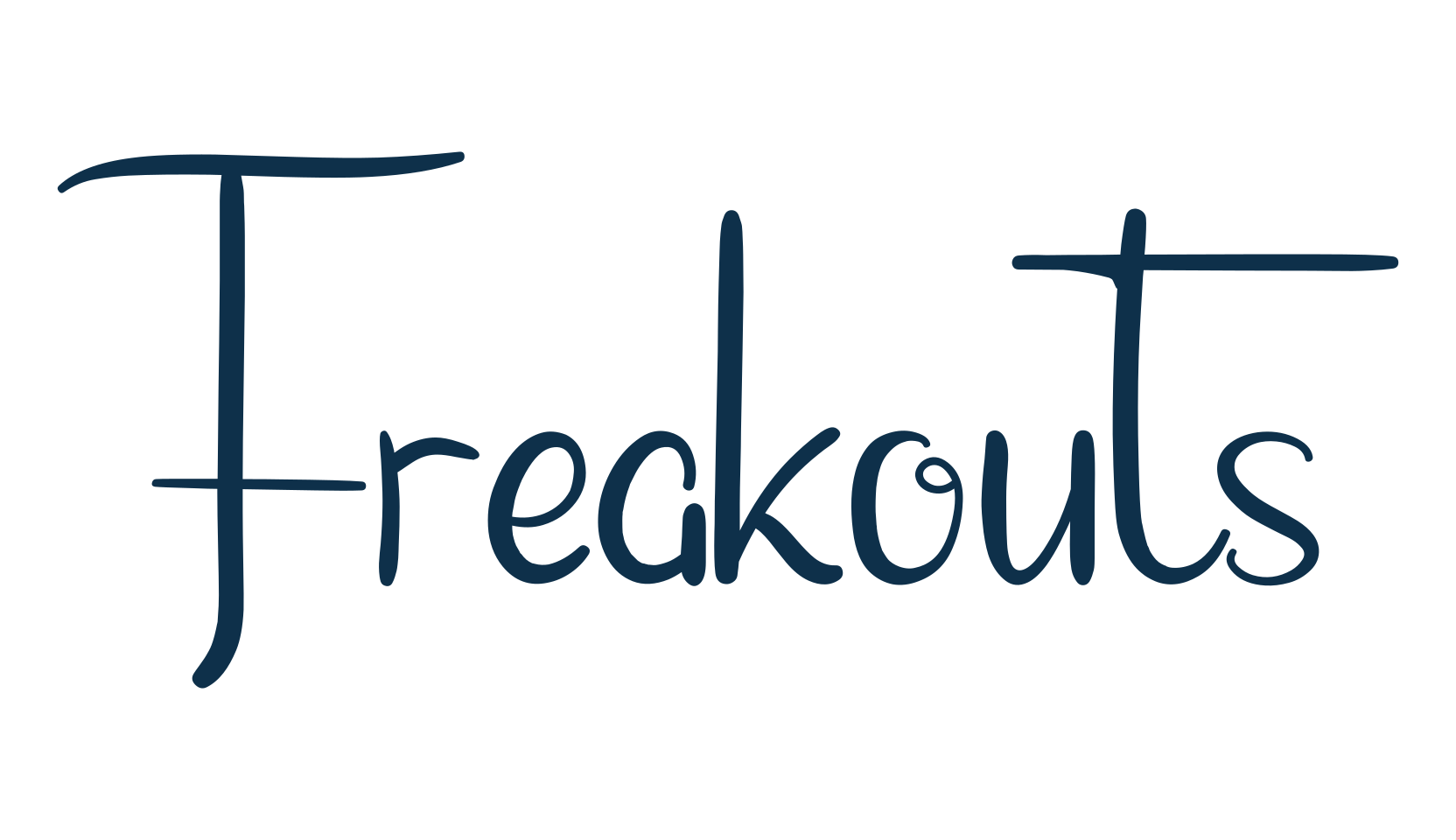 Freakouts, fancy decorative font preview