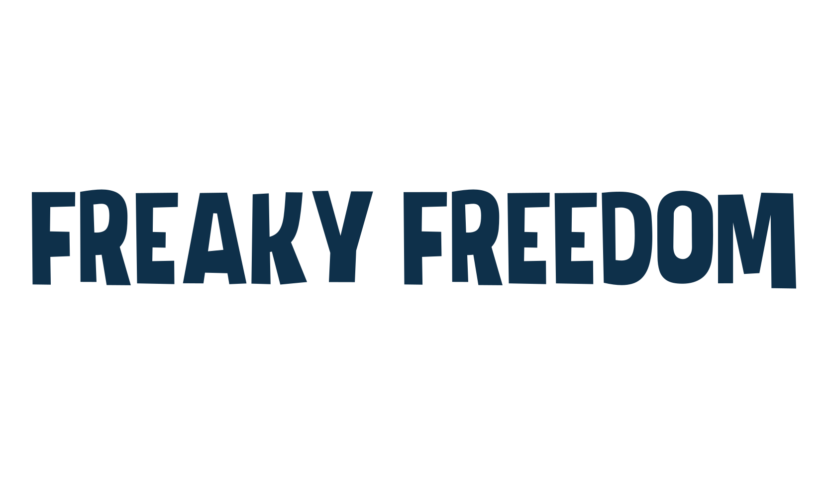 Freaky Freedom, fancy cartoon decorative font preview