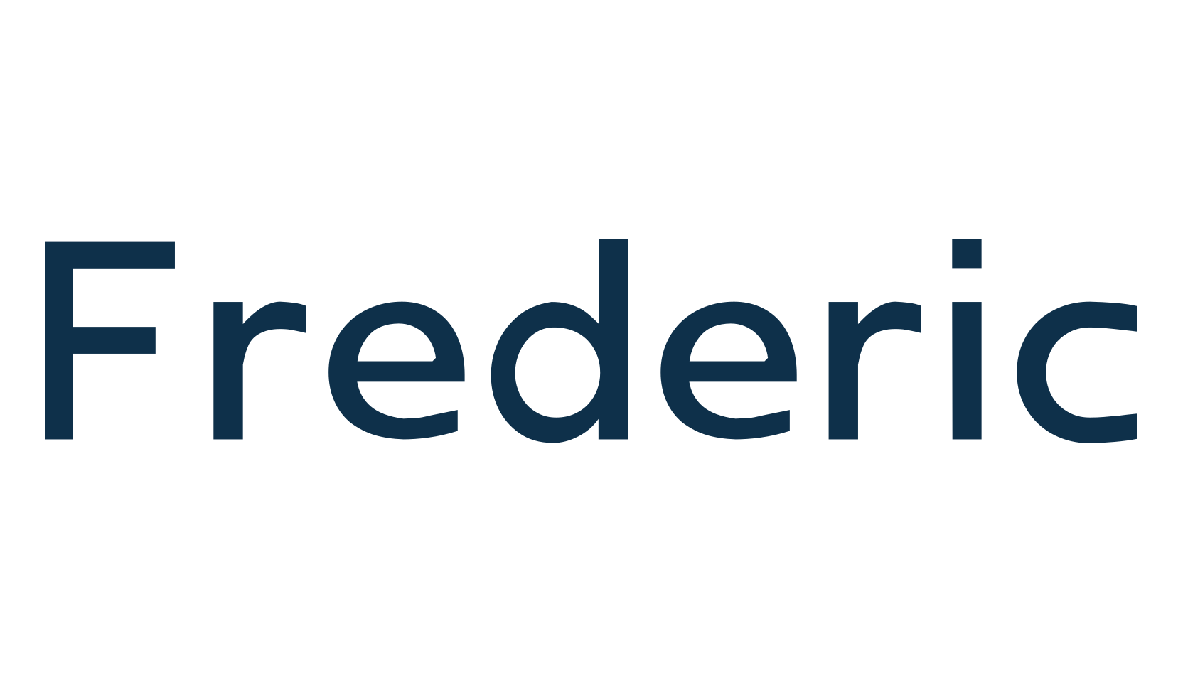 Frederic, basic sans serif font preview