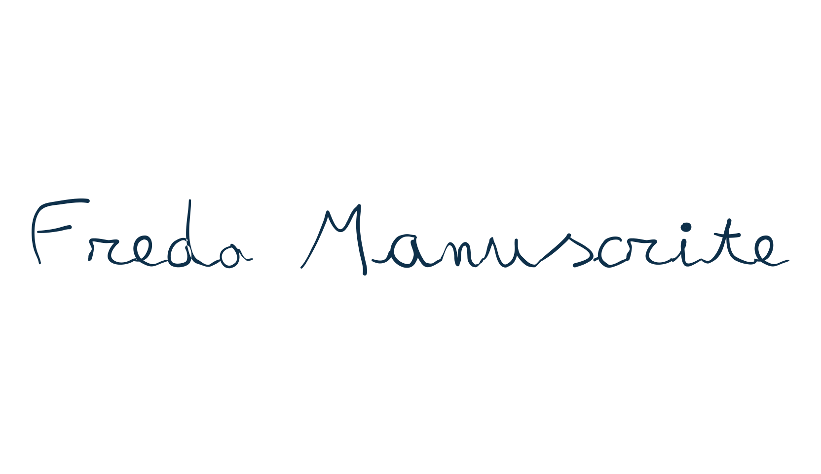 Fredo Manuscrite, handwriting font preview