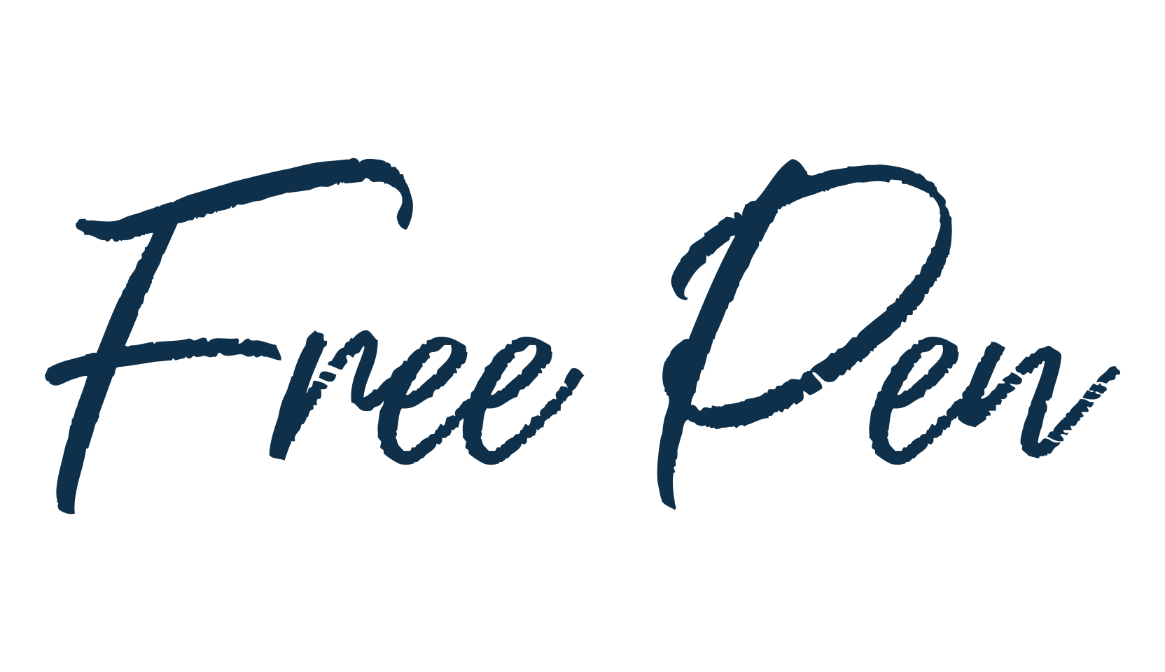 Free Pen, handwriting font preview