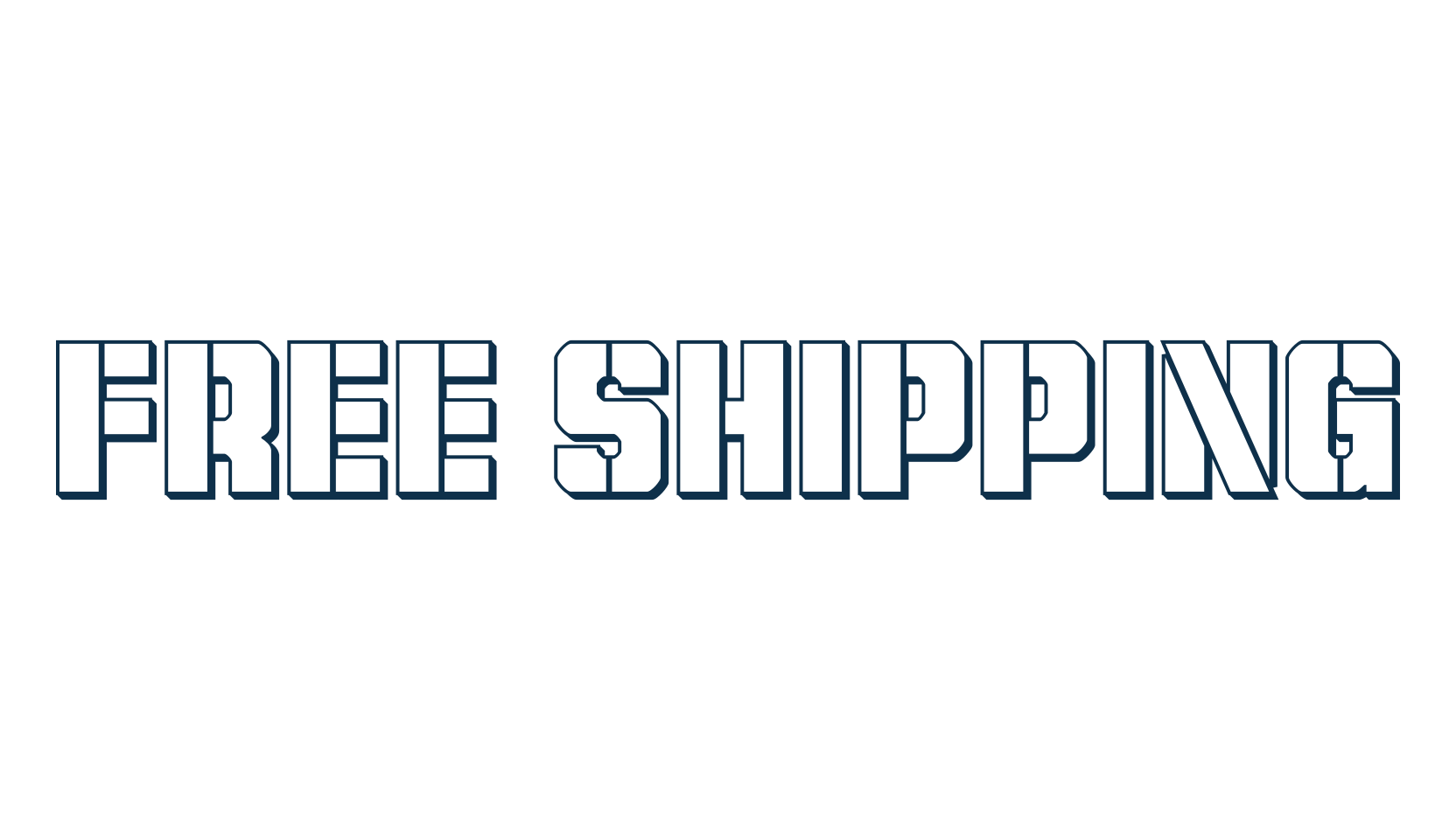 Free Shipping, stencil, army font preview