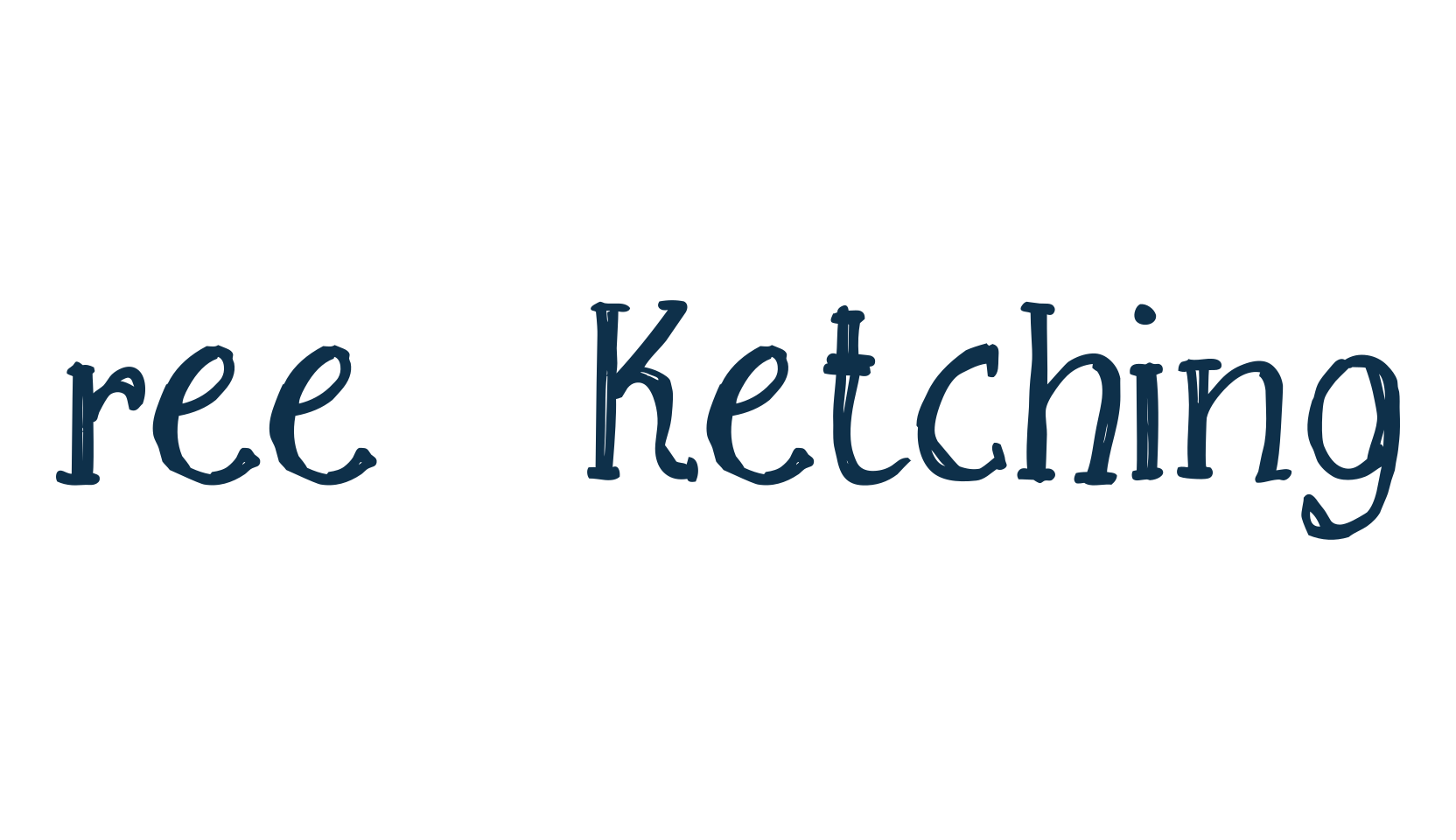 Free Sketching, various font preview
