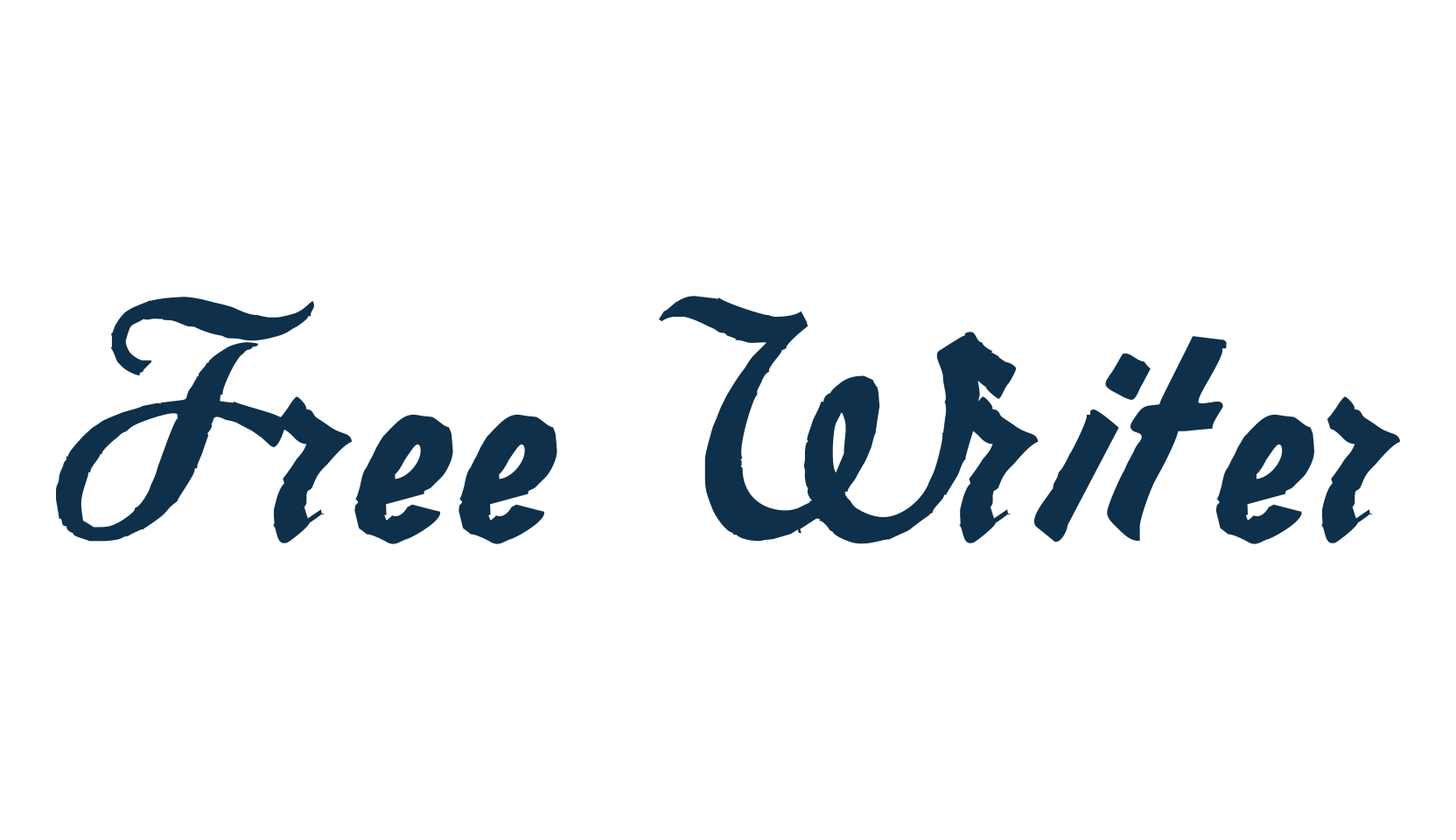 Free Writer, fancy decorative font preview