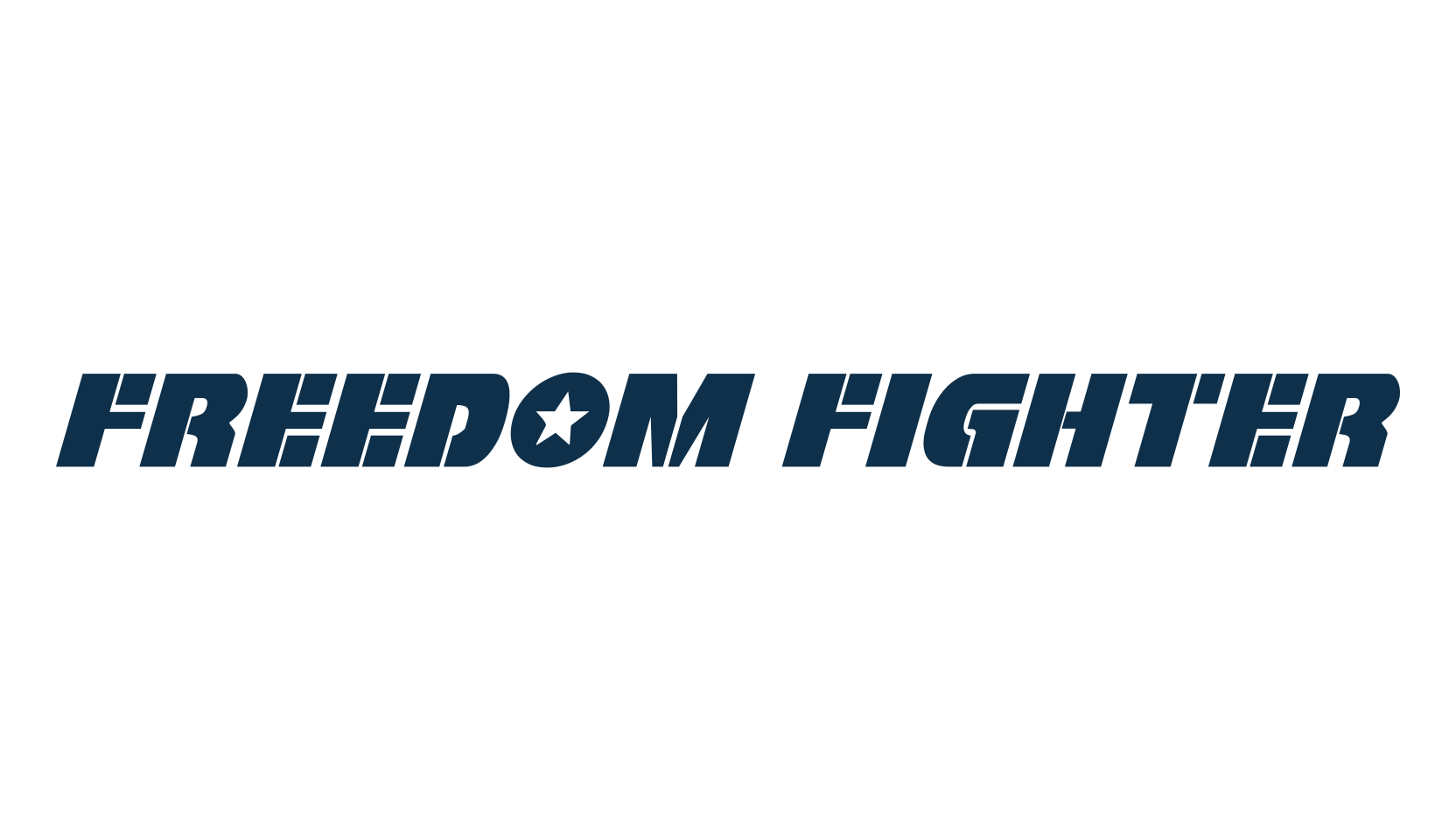 Freedom Fighter, stencil, army font preview