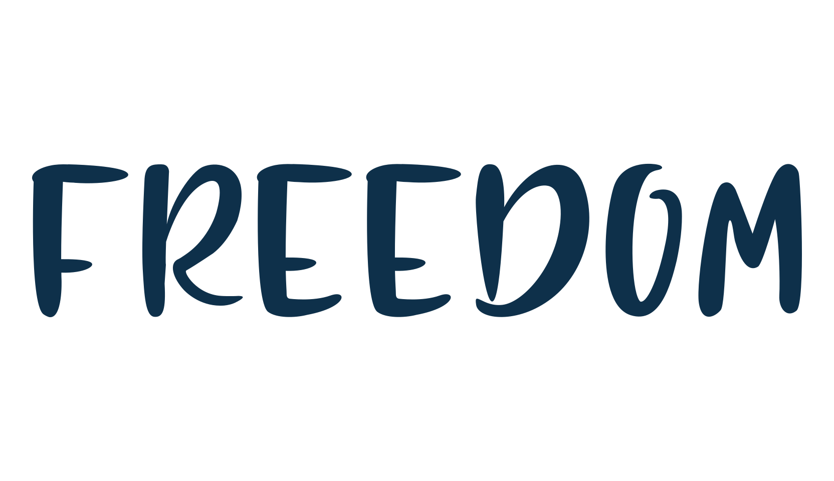 Freedom (freedom), fancy decorative font preview
