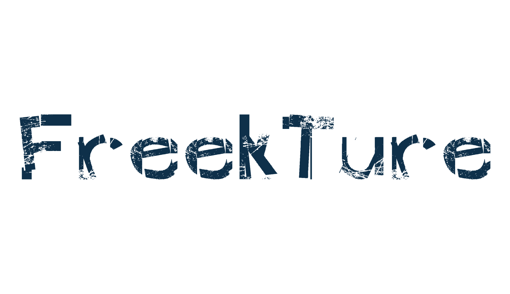 FreekTure, fancy destroy decorative font preview