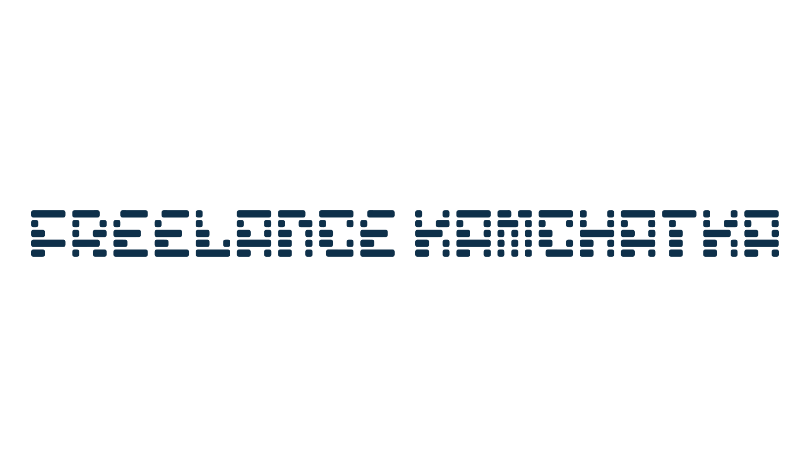 Freelance Kamchatka, techno lcd sci-fi font preview