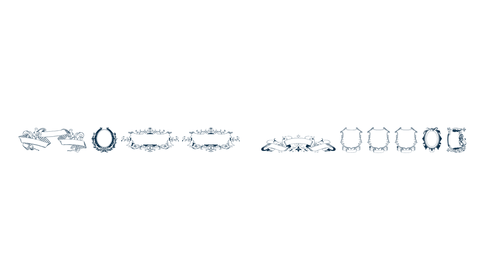 Free Ribbons, display market font preview