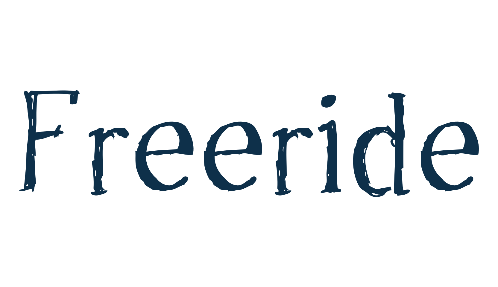 Freeride, fancy eroded decorative font preview