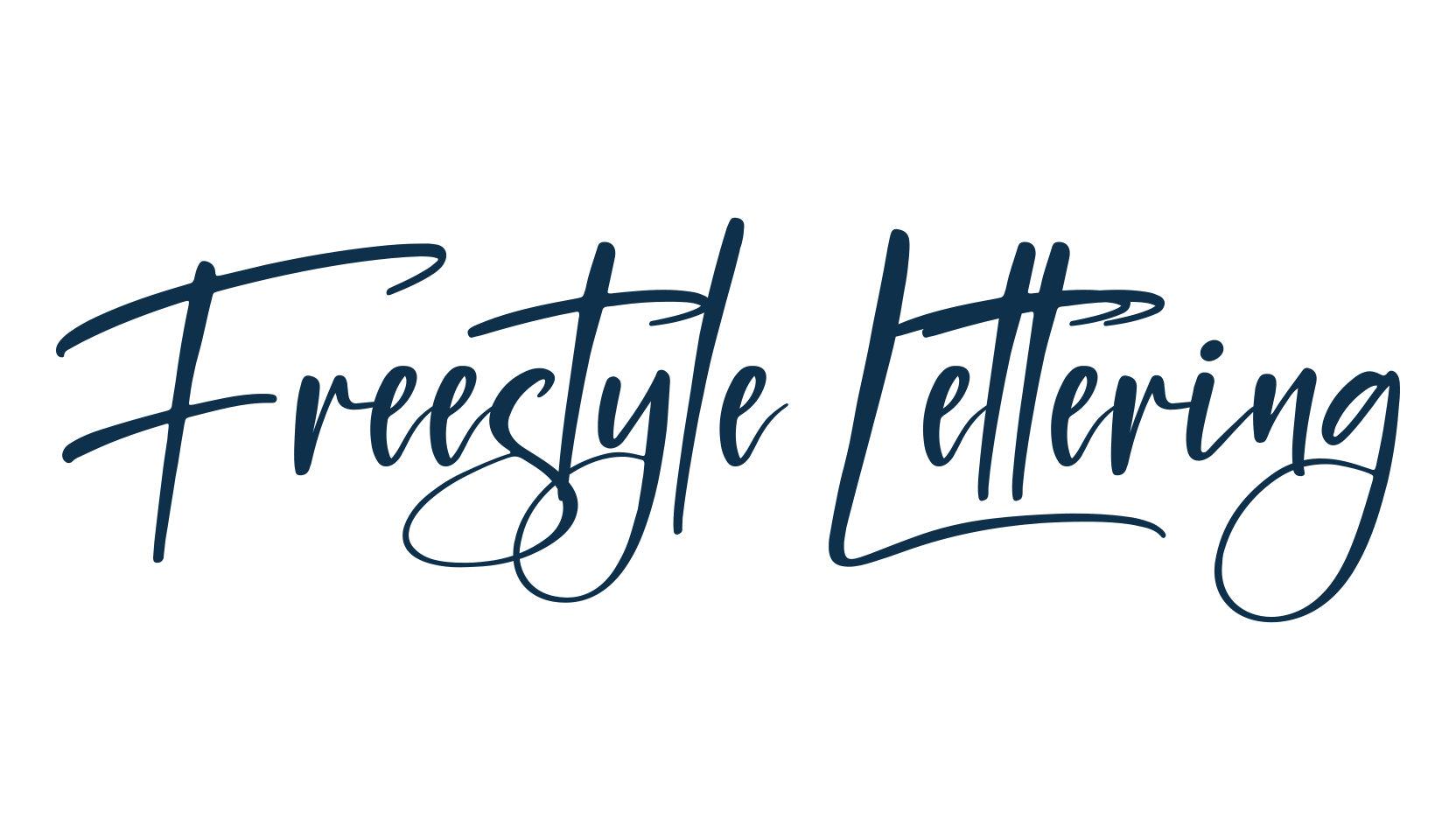 Freestyle Lettering, handwriting font preview