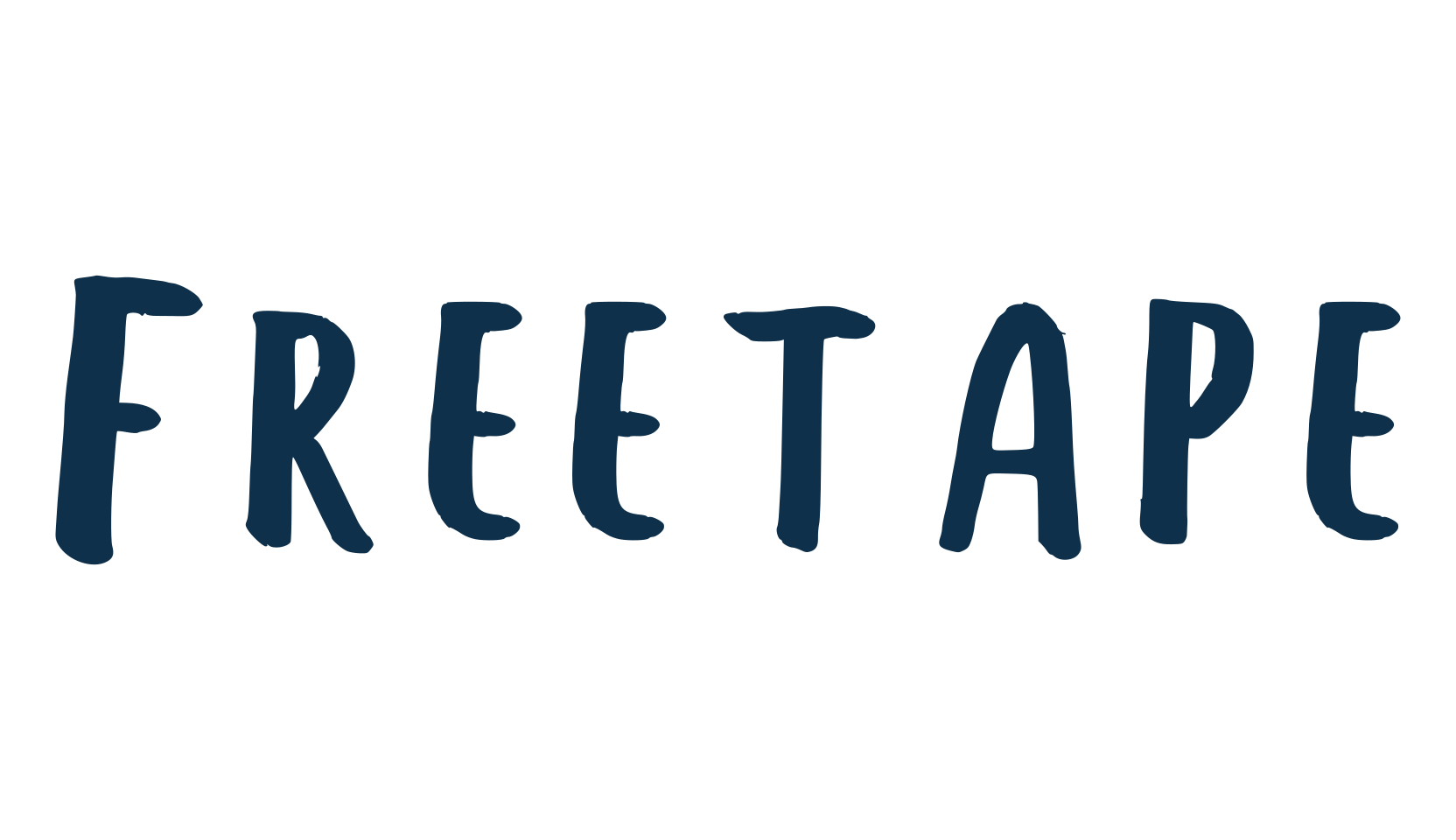 Freetape, script handwritten fancy decorative calligraphy font preview