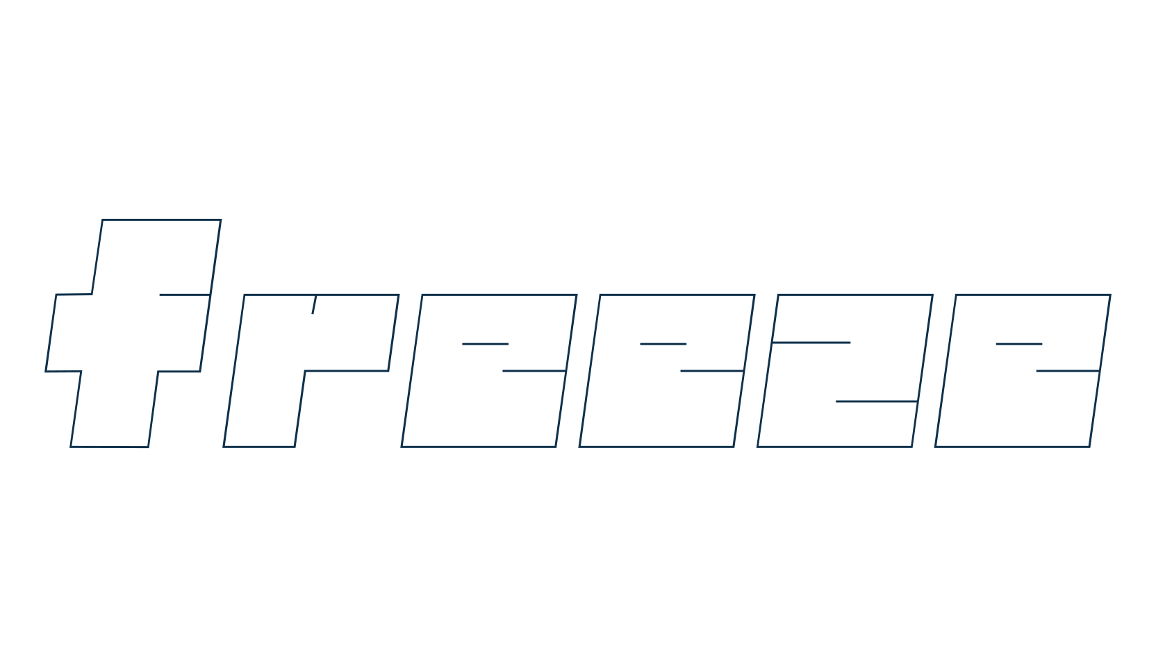 Freeze, square font preview