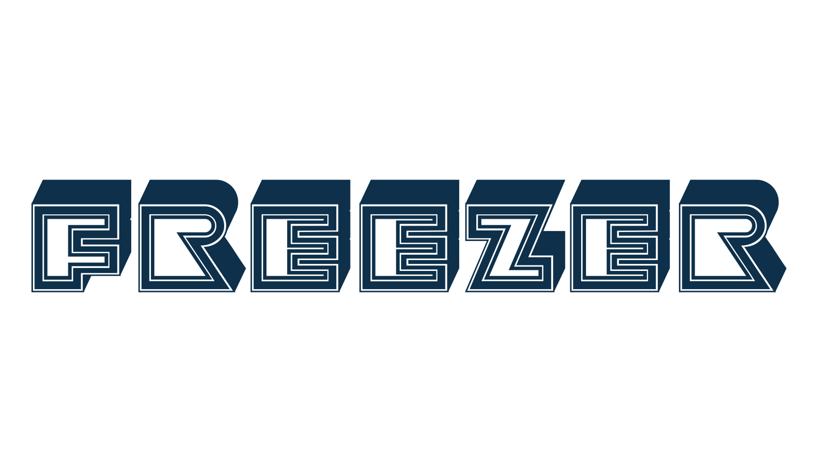 Freezer, fancy various decorative font preview