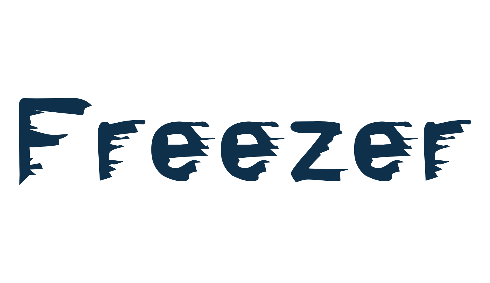 Freezer (freezer), fire, ice font preview