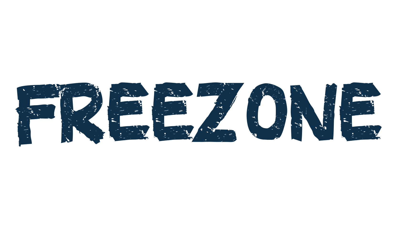 Freezone, eroded font preview