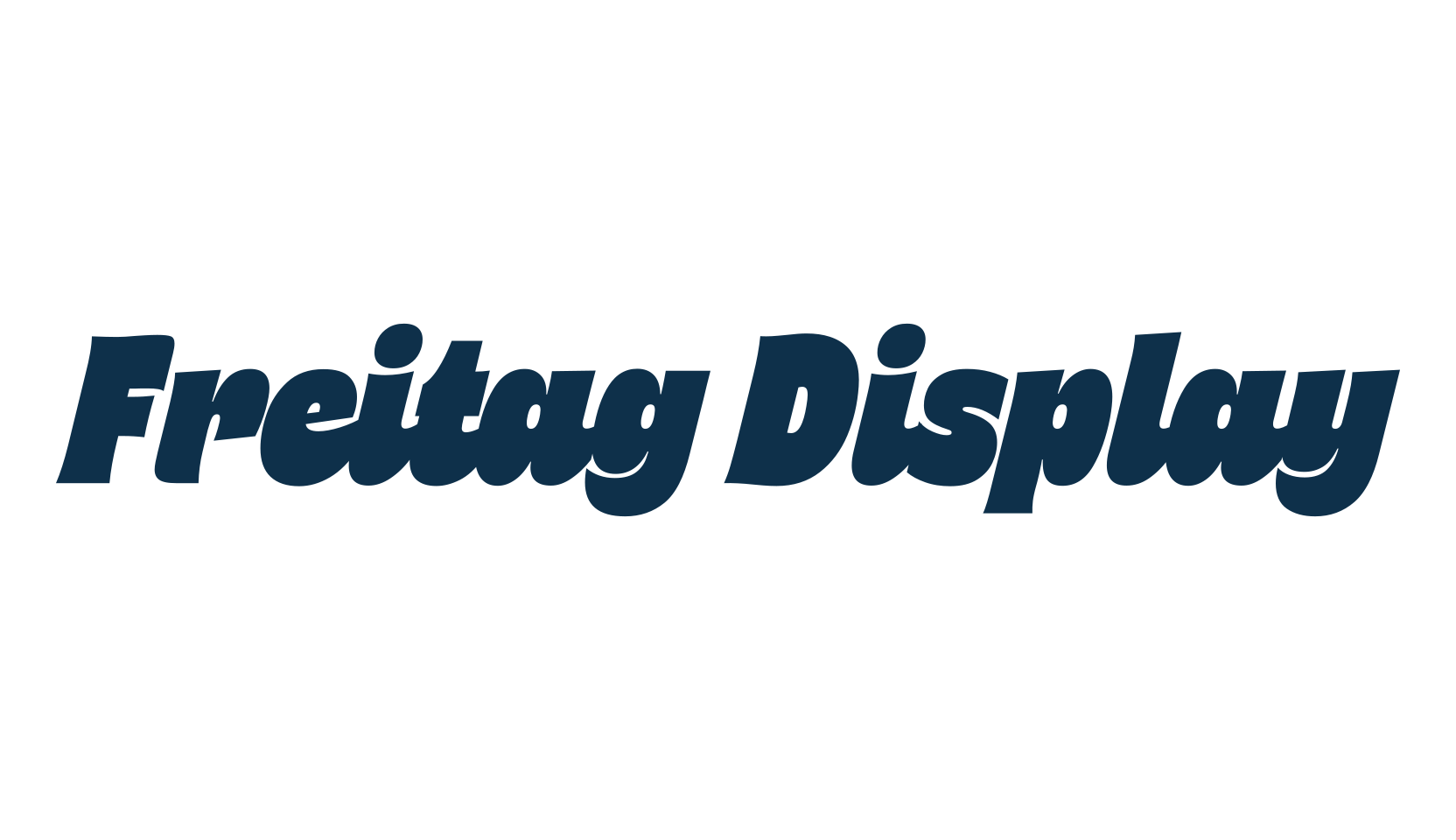Freitag Display, sans serif font preview