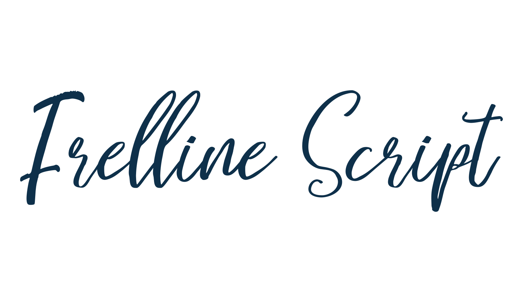 Frelline Script, script calligraphy fancy decorative font preview