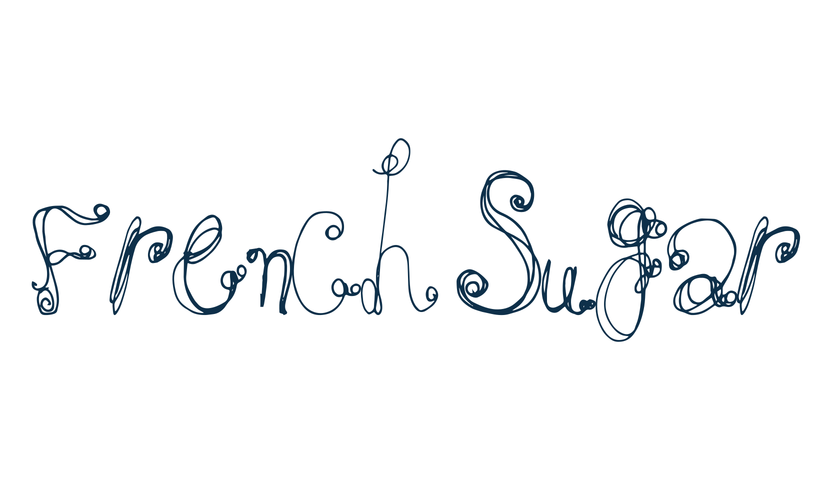 French Sugar, curly font preview
