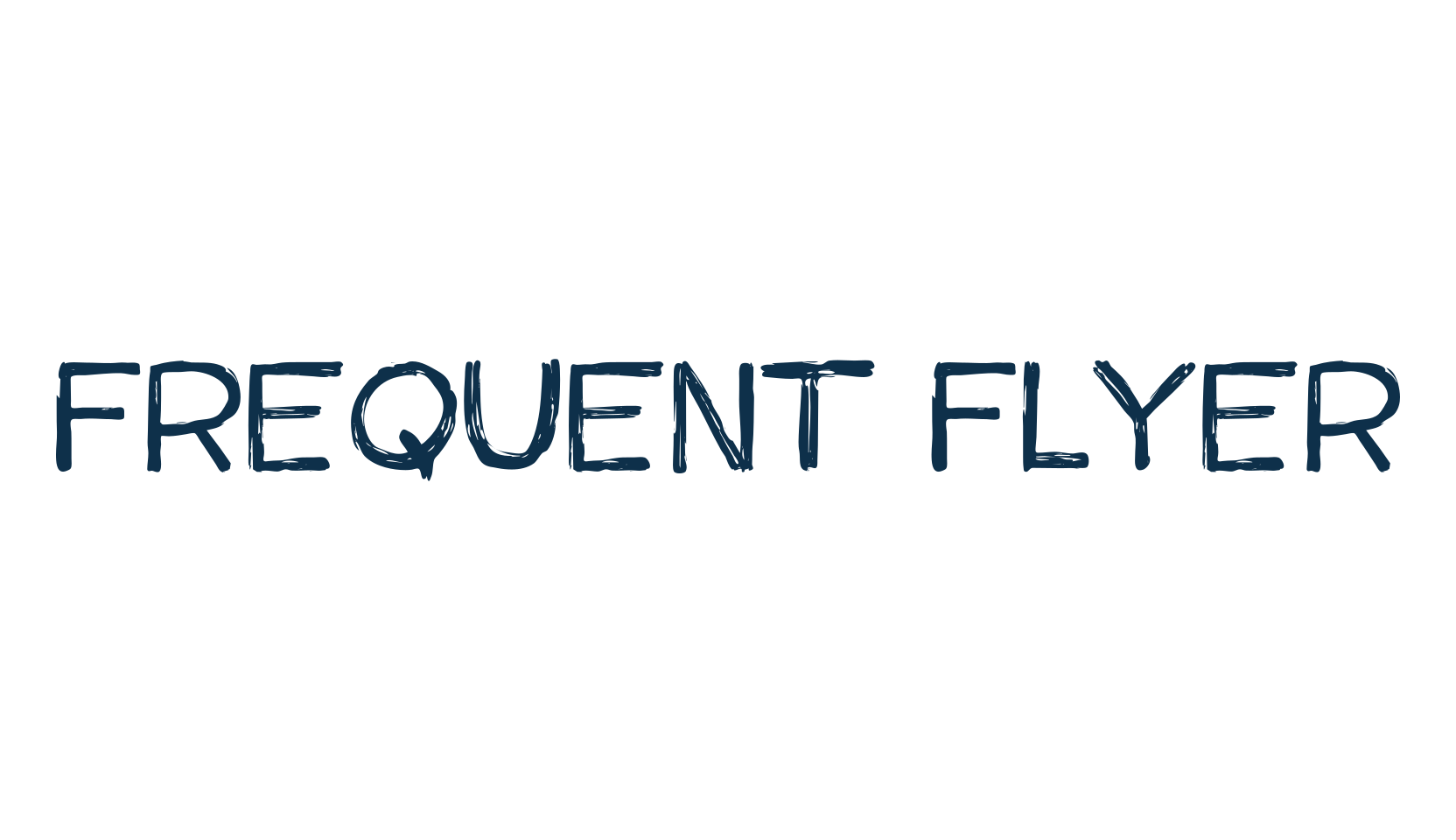 Frequent Flyer, eroded font preview