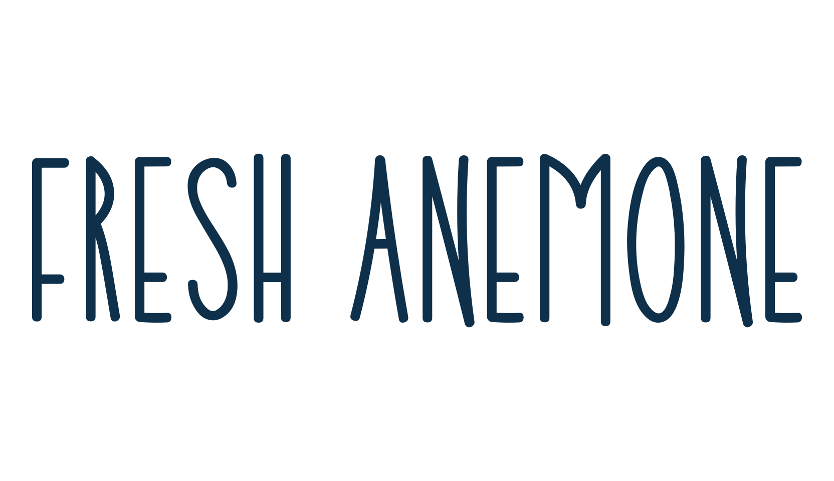 Fresh Anemone, fancy decorative font preview