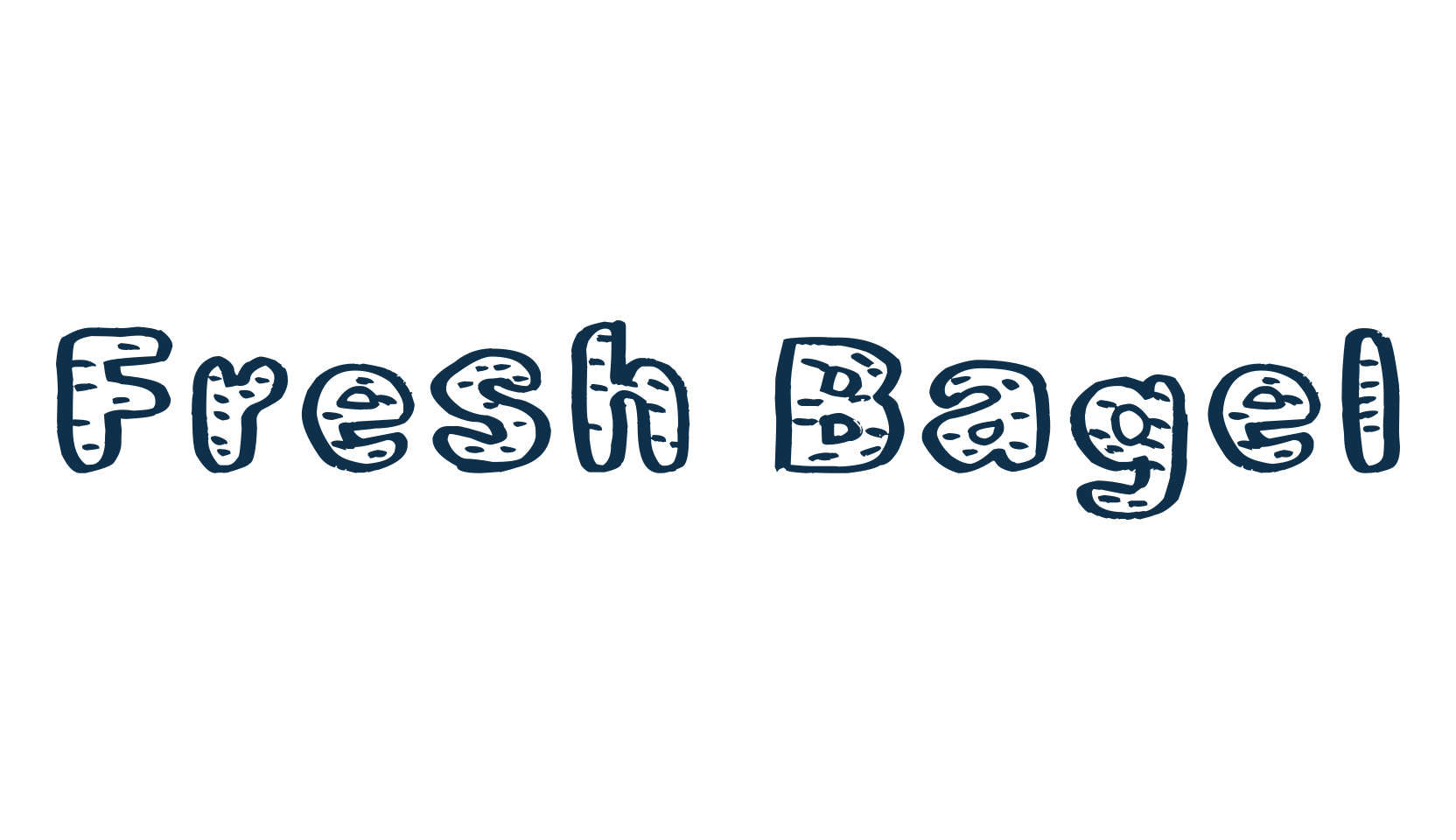 Fresh Bagel, fancy various decorative font preview
