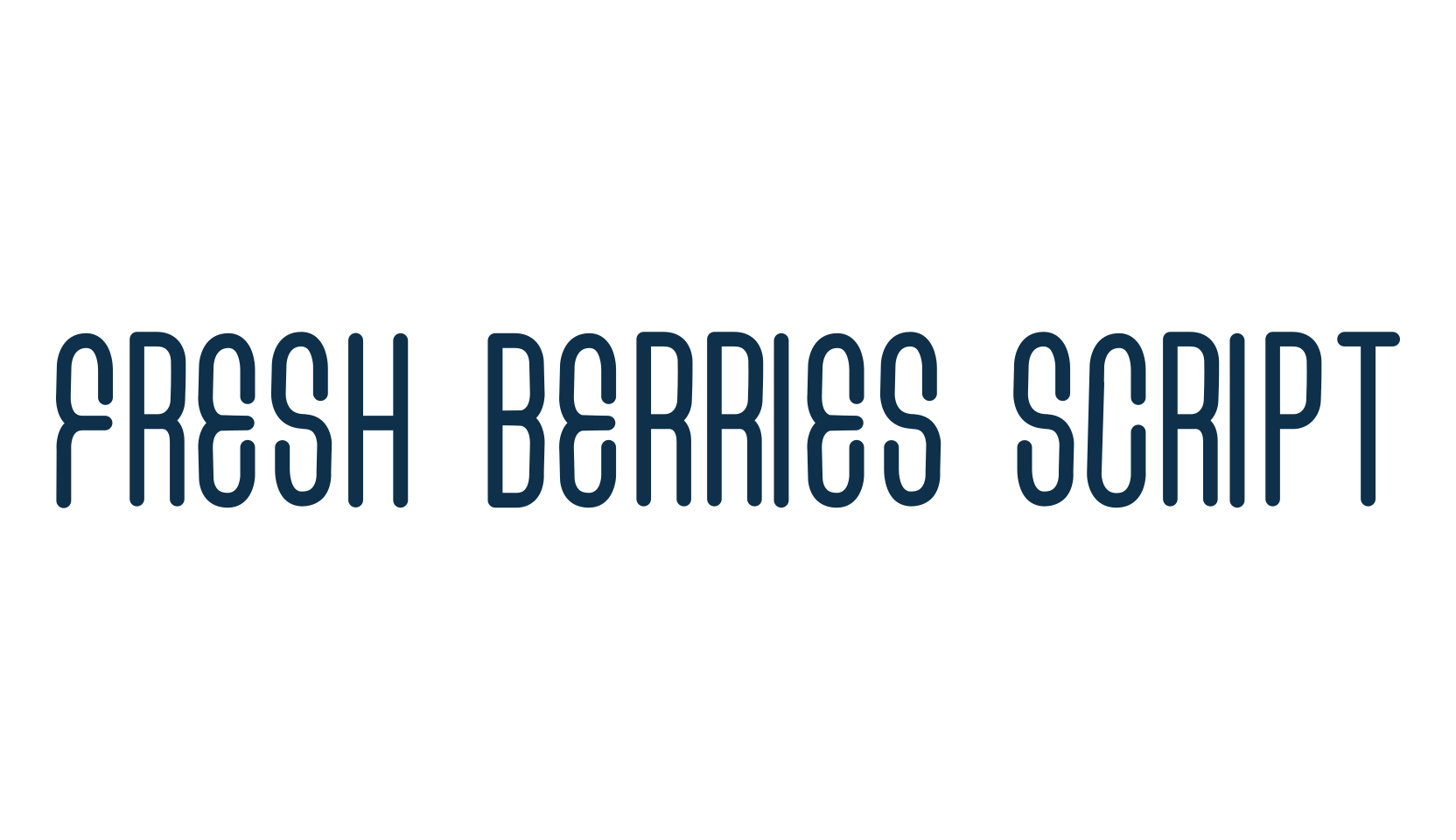 Fresh Berries Script, handwriting font preview