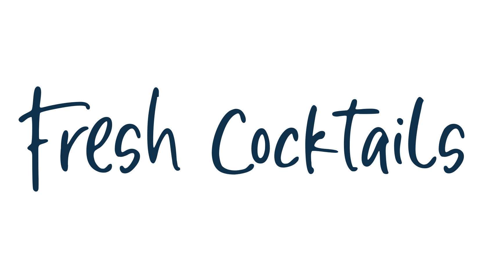 Fresh Cocktails, script handwritten fancy decorative calligraphy font preview