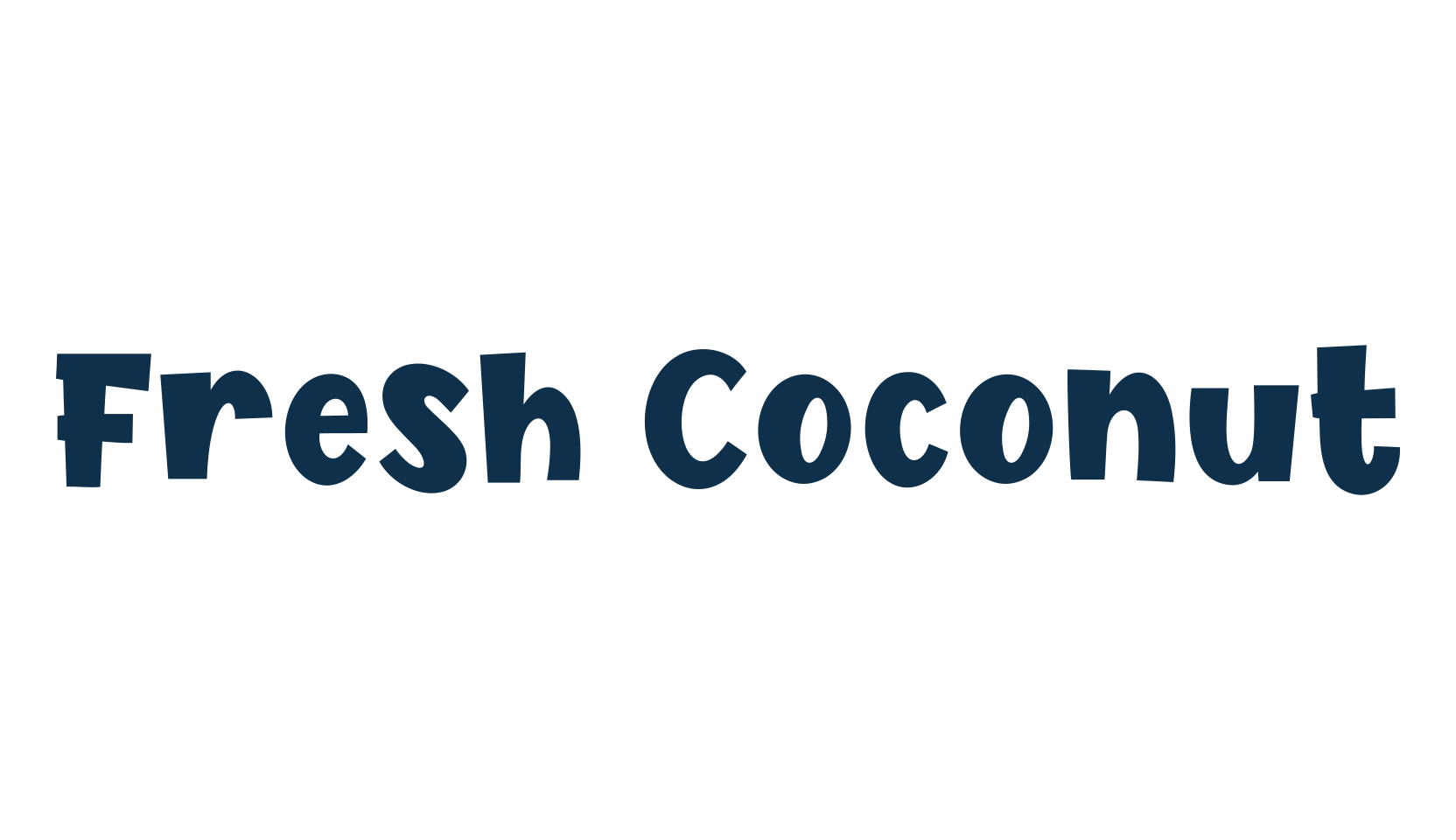 Fresh Coconut, cartoon font preview