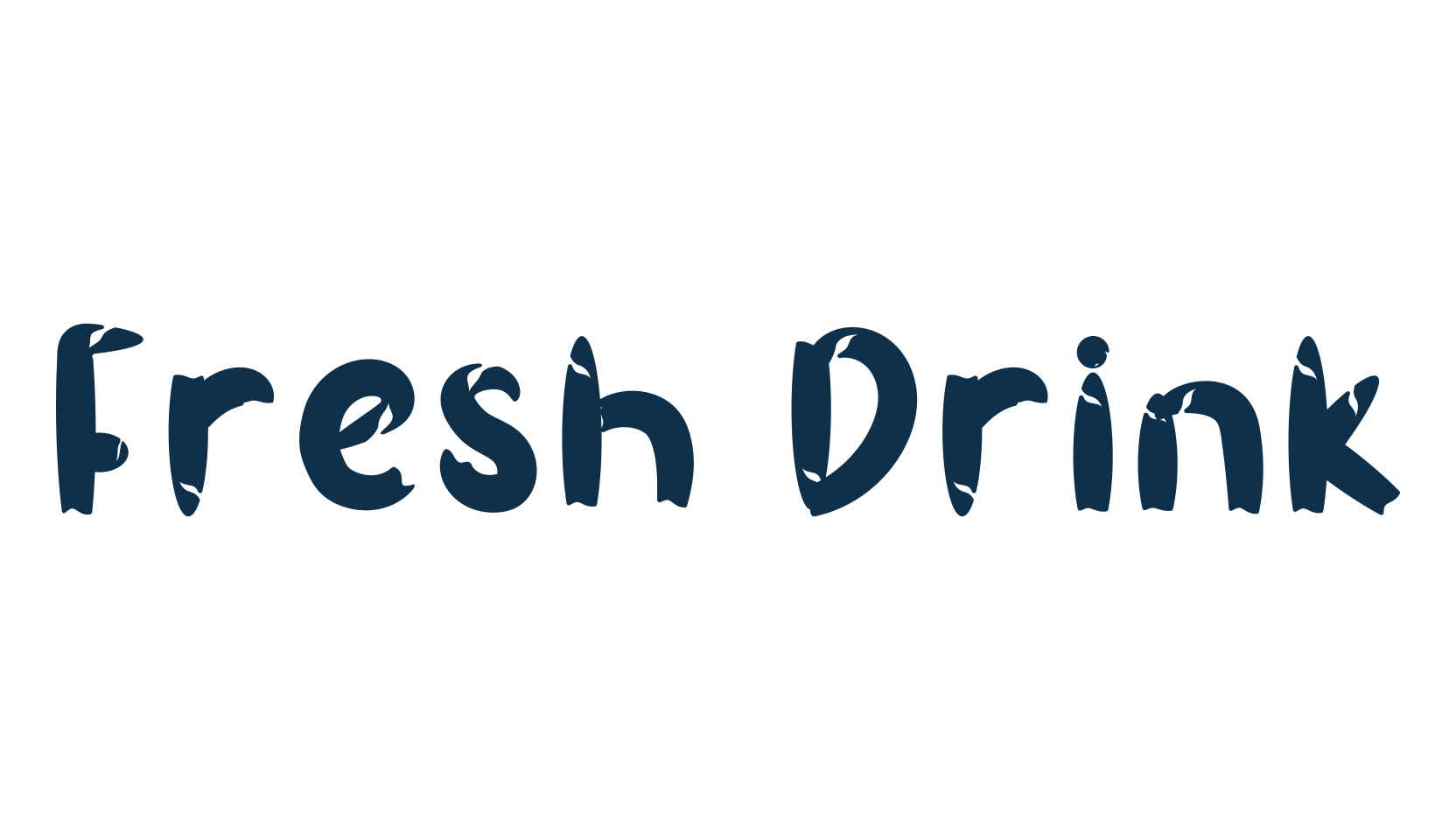 Fresh Drink (fresh-drink), script brush fancy decorative calligraphy font preview