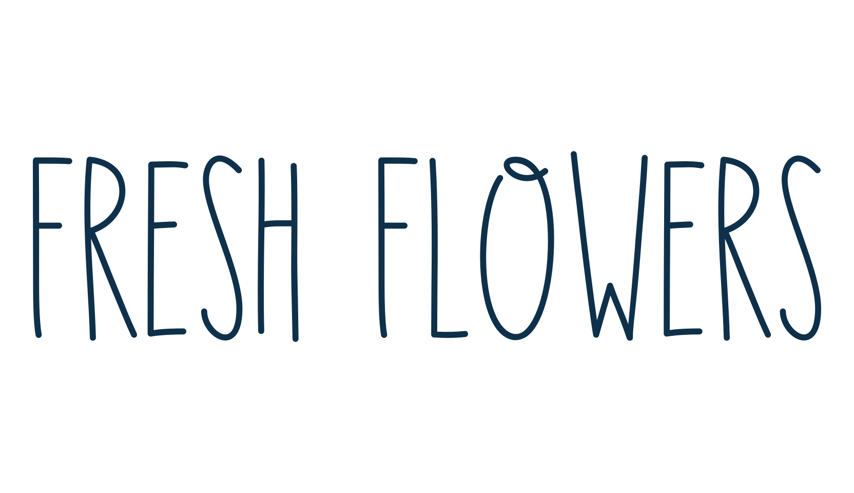 Fresh Flowers, fancy various decorative script calligraphy font preview