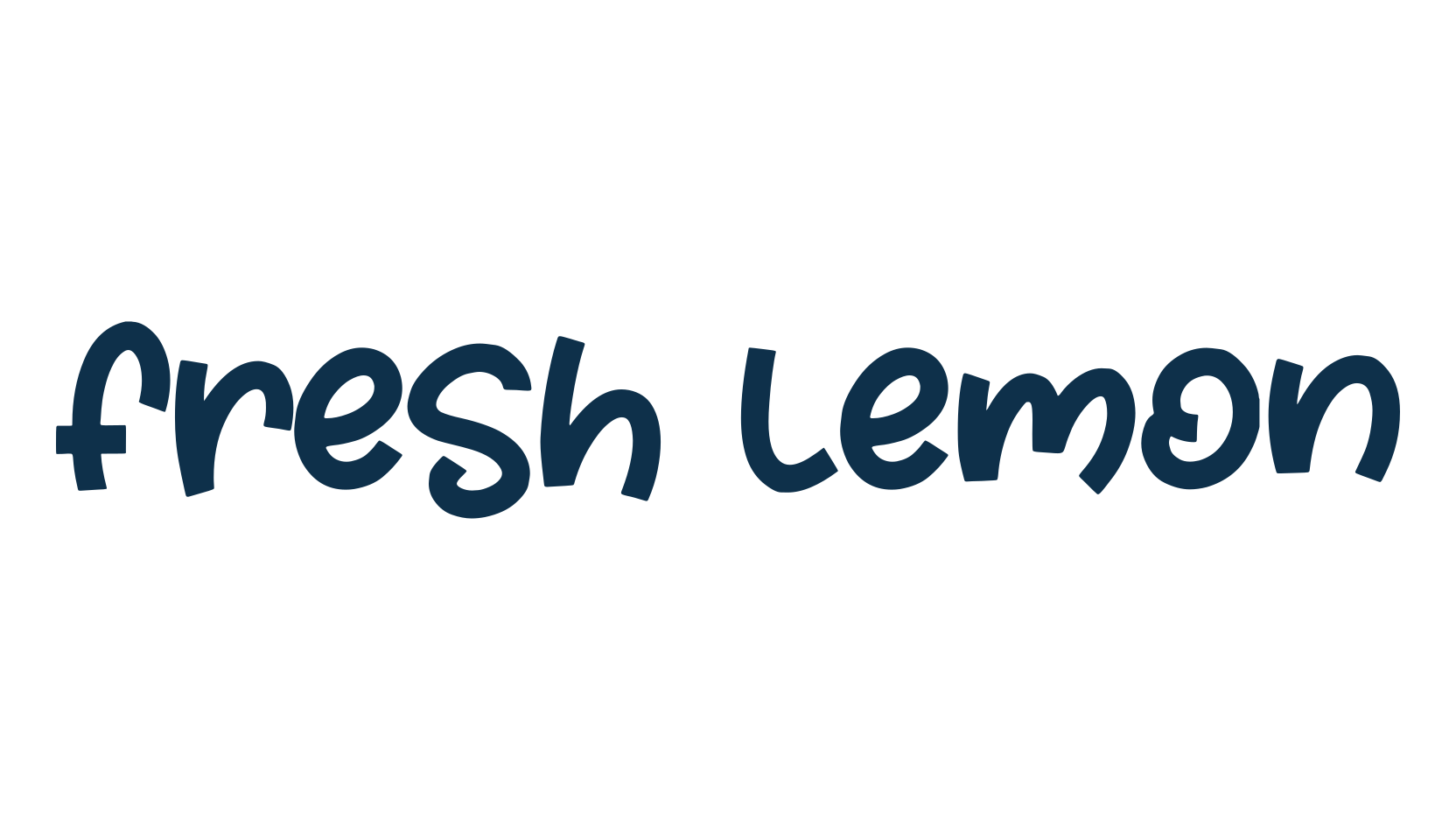 Fresh Lemon, fancy cartoon decorative font preview