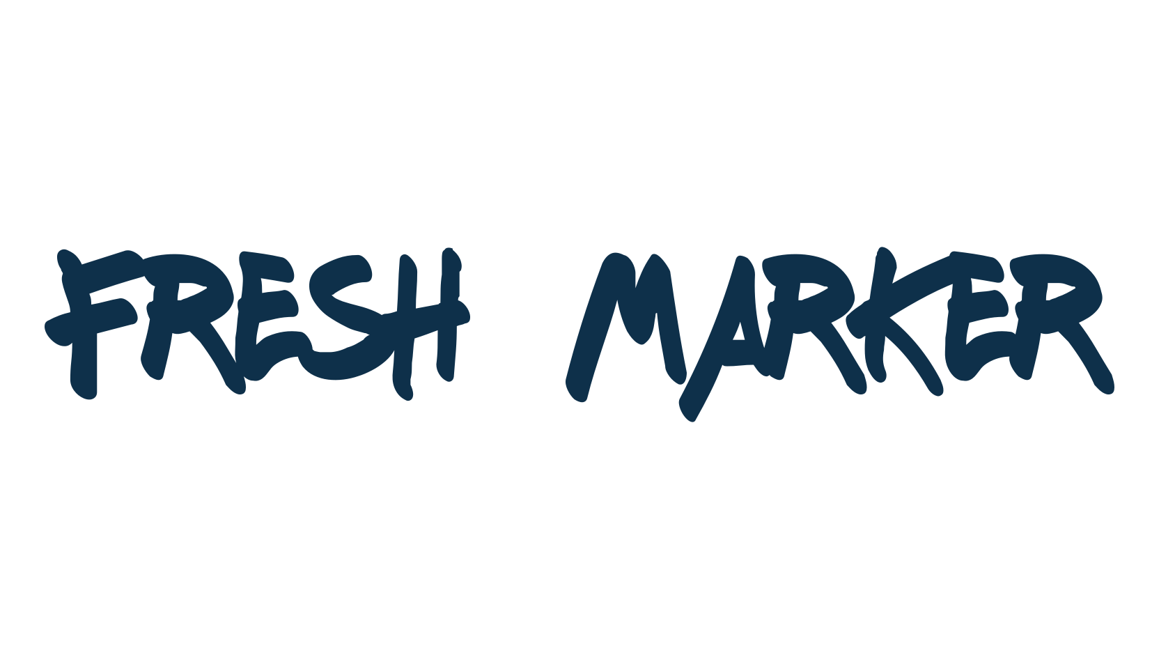 Fresh Marker, script graffiti fancy decorative calligraphy font preview