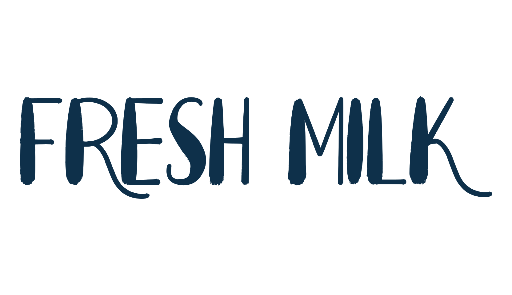 Fresh Milk (fresh-milk-2), display market font preview