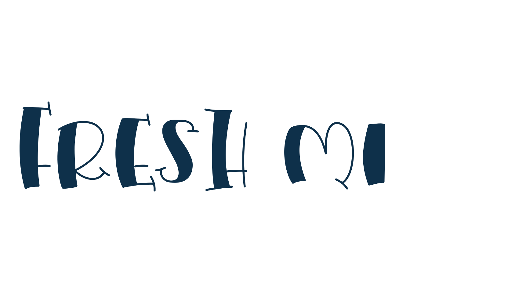 Fresh Milk, fancy cartoon decorative font preview