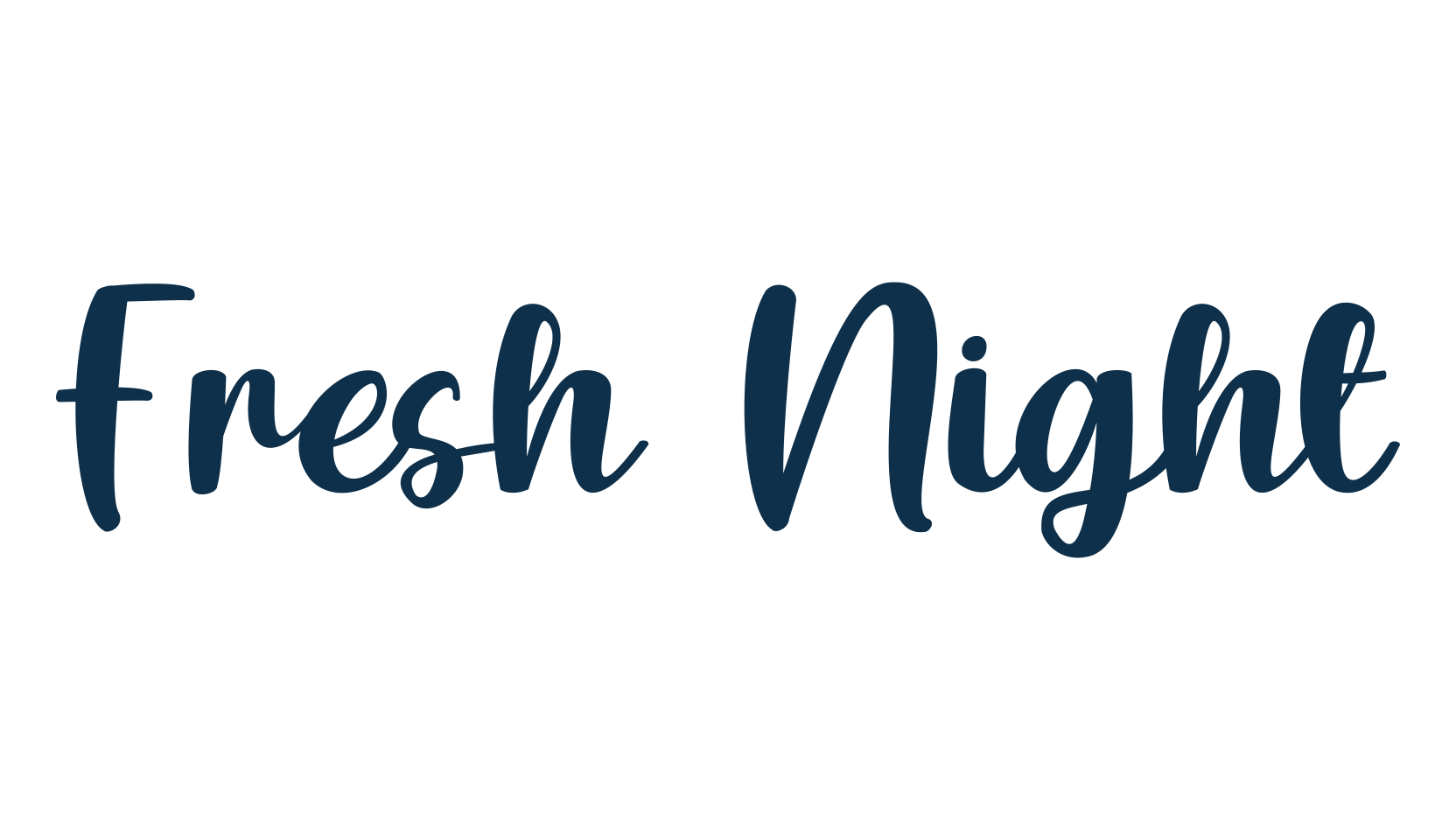 Fresh Night, fancy decorative font preview