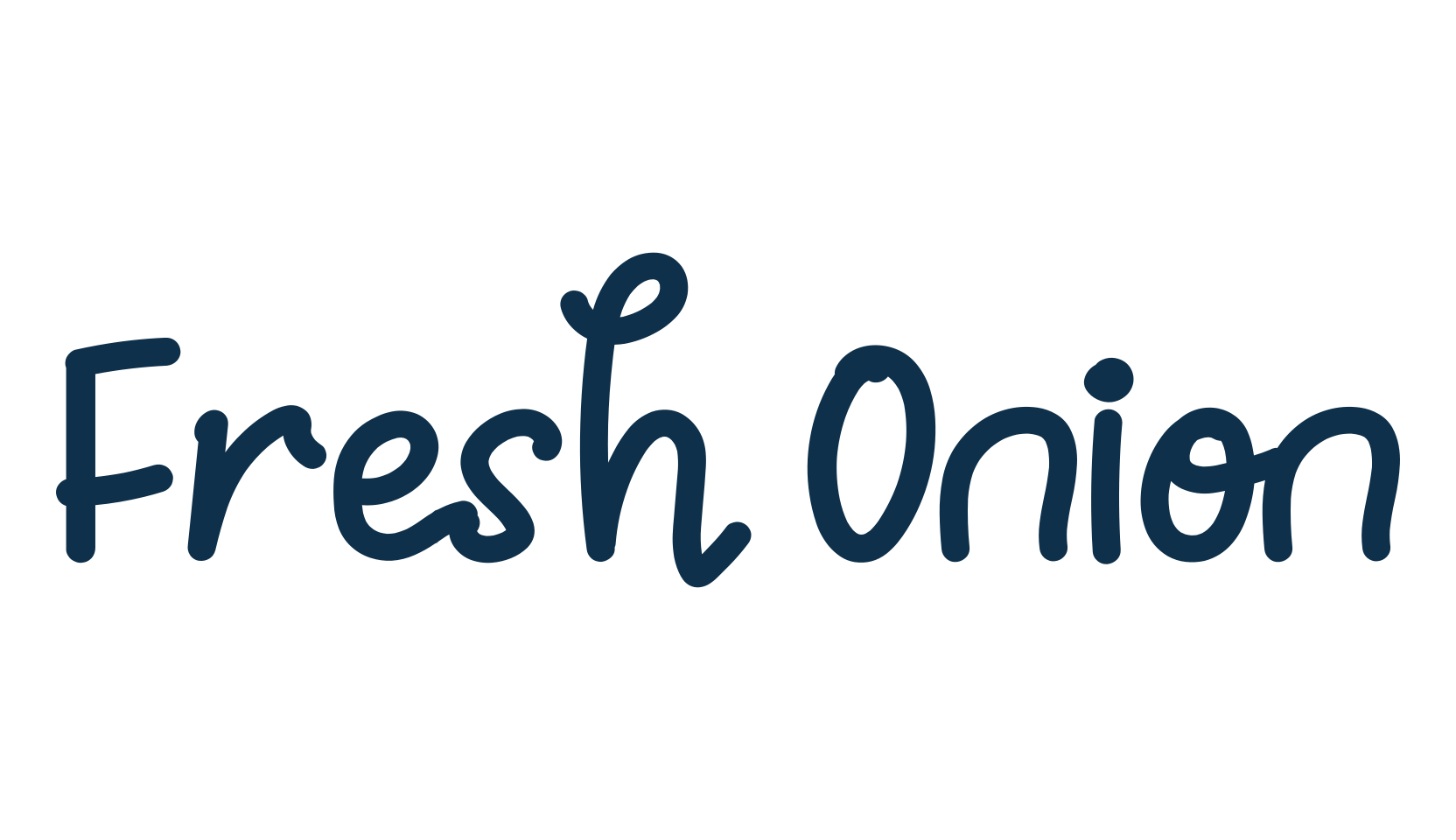 Fresh Onion, handwriting font preview