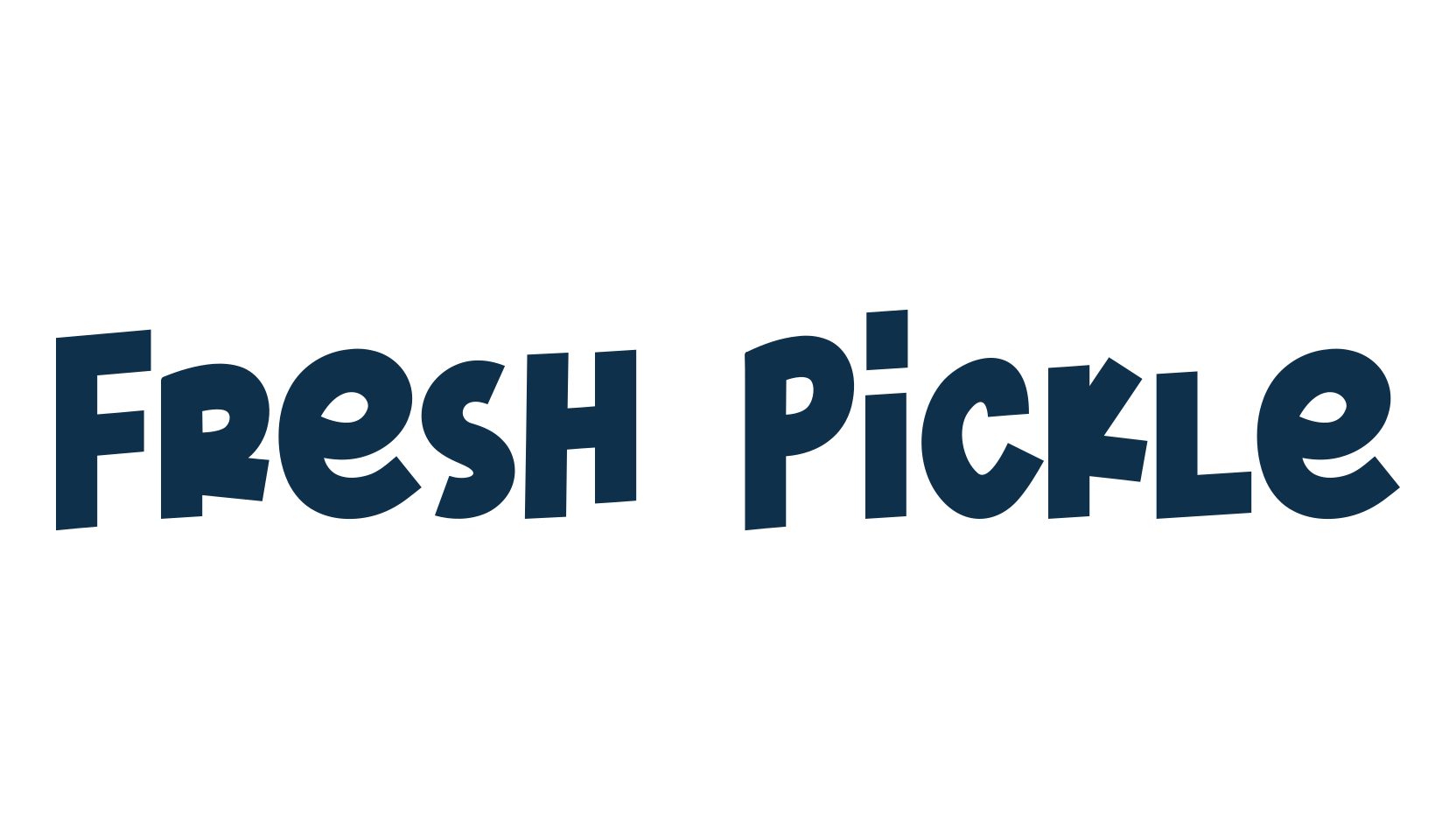 Fresh Pickle, cartoon font preview