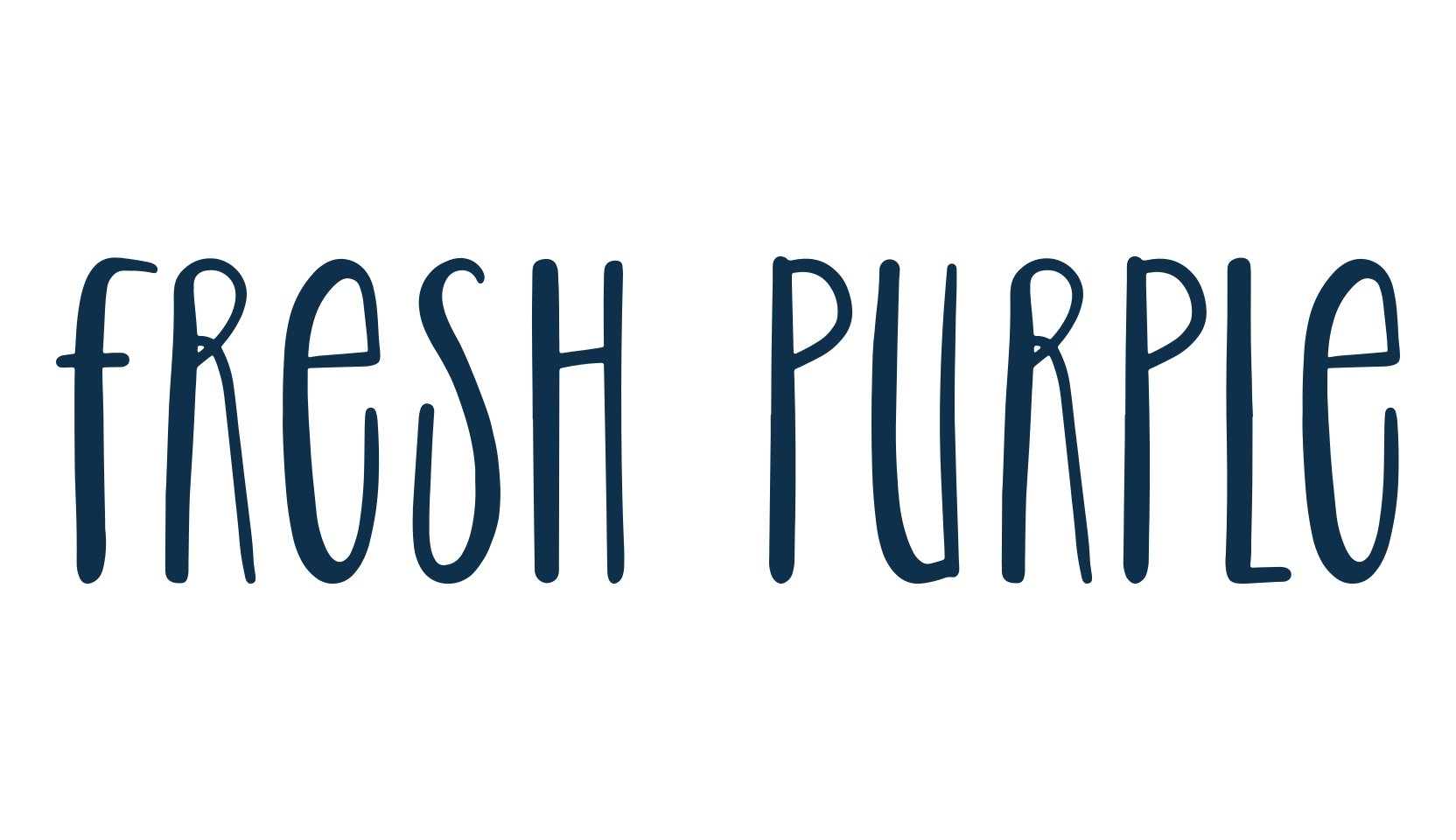 Fresh Purple, fancy decorative font preview
