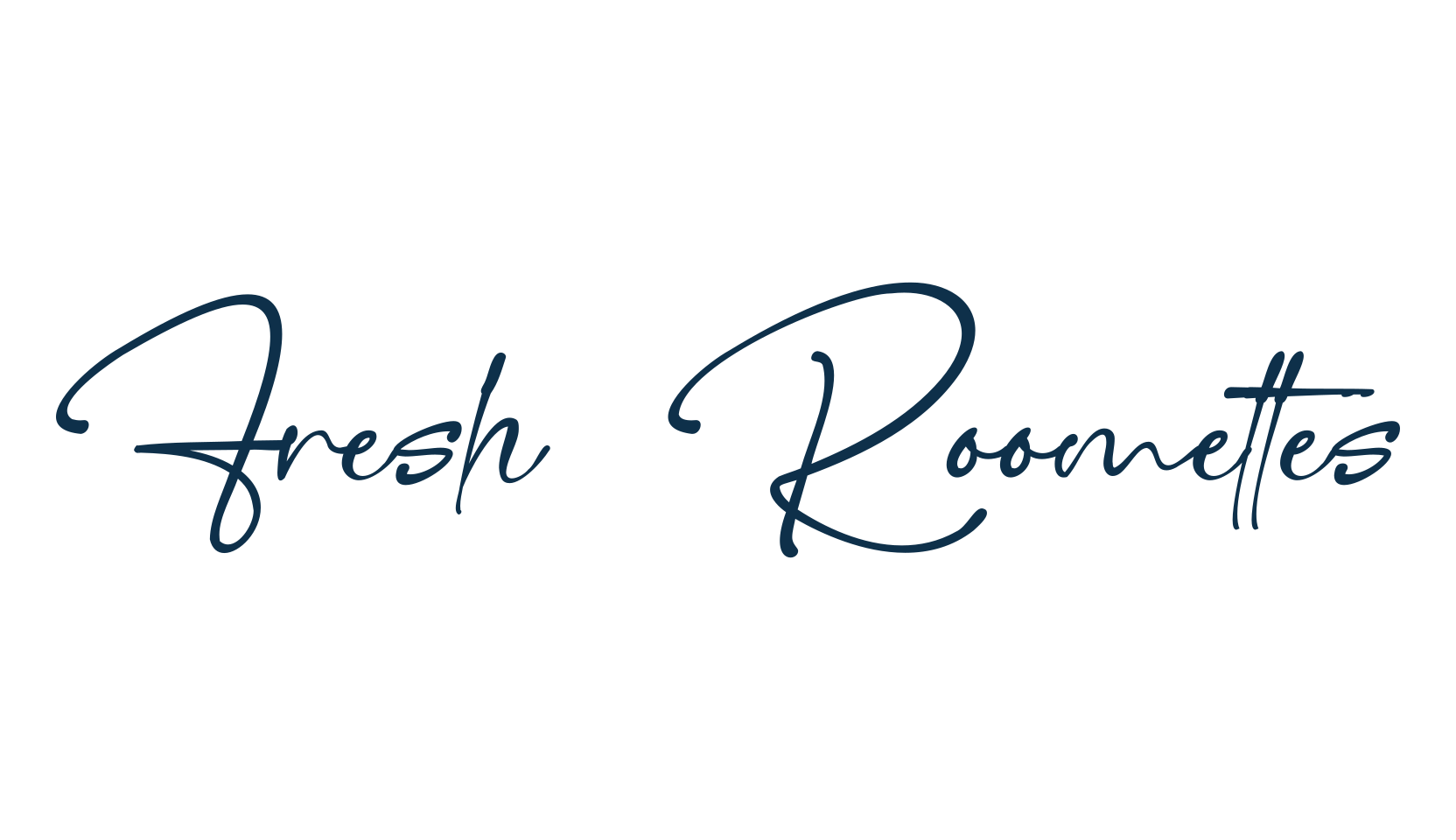 Fresh Roomettes, script handwritten fancy decorative calligraphy font preview