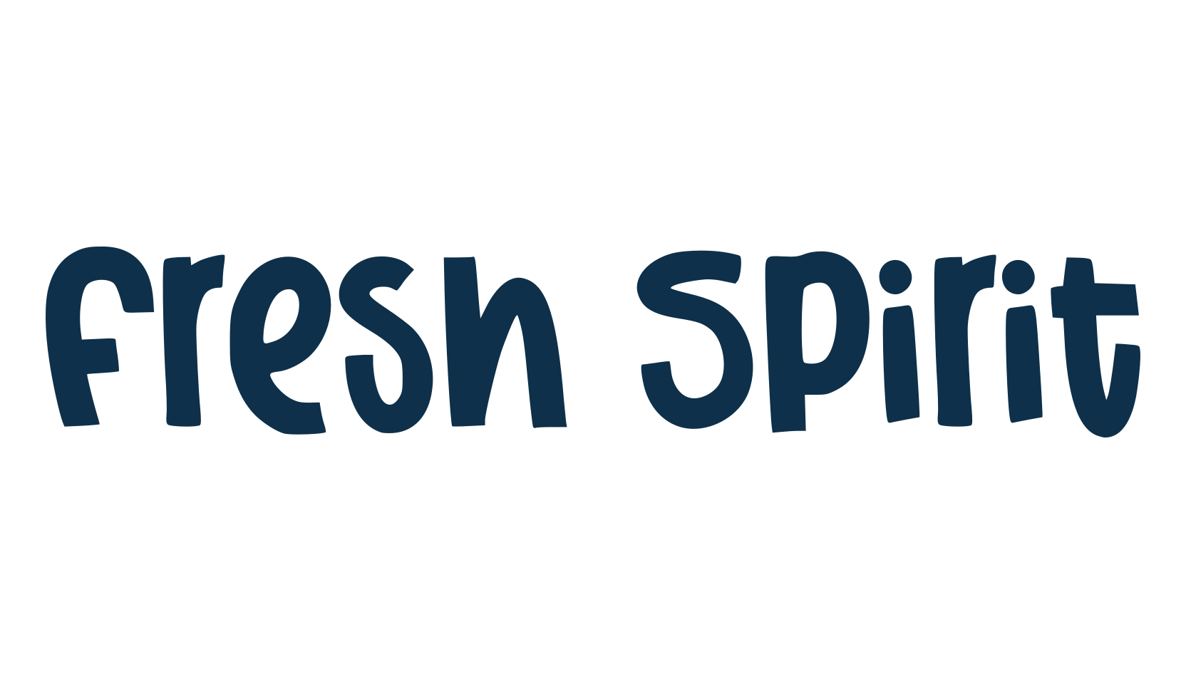 Fresh Spirit, cartoon font preview