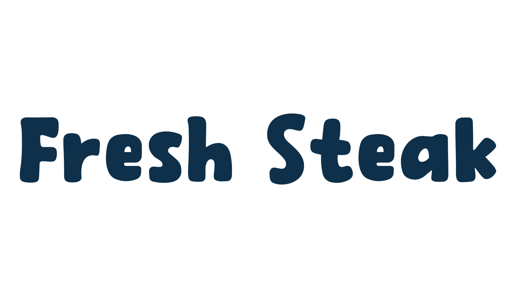 Fresh Steak, fancy cartoon decorative font preview