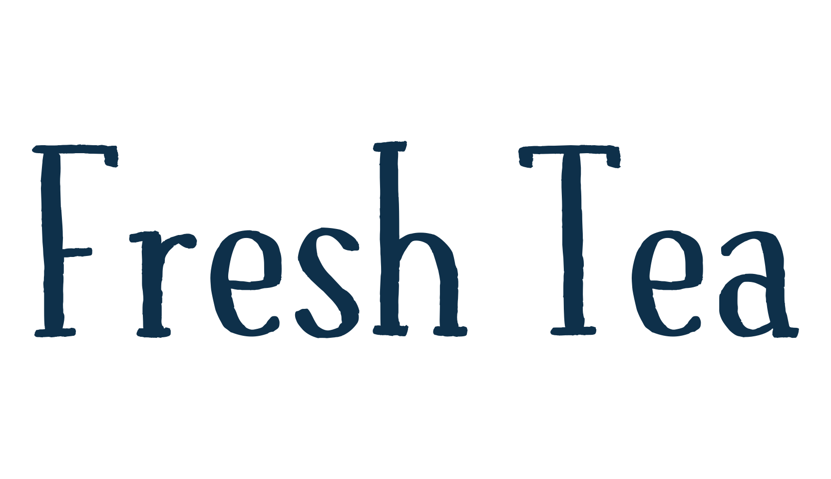 Fresh Tea, display market font preview