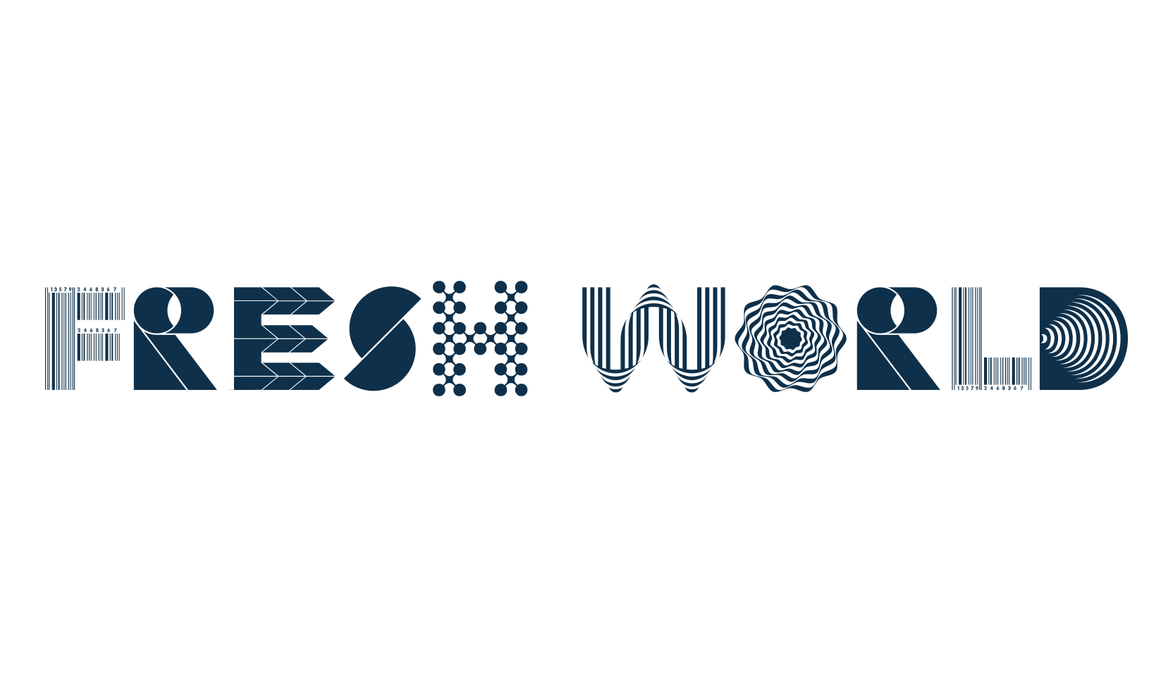 Fresh World, decorative font preview