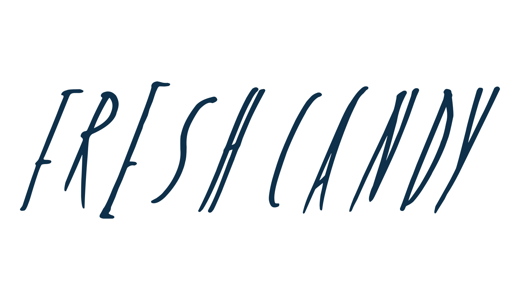 Fresh Candy, script handwritten fancy decorative calligraphy font preview