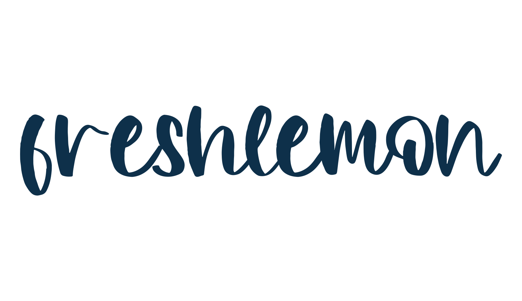 Freshlemon, script handwritten fancy decorative calligraphy font preview