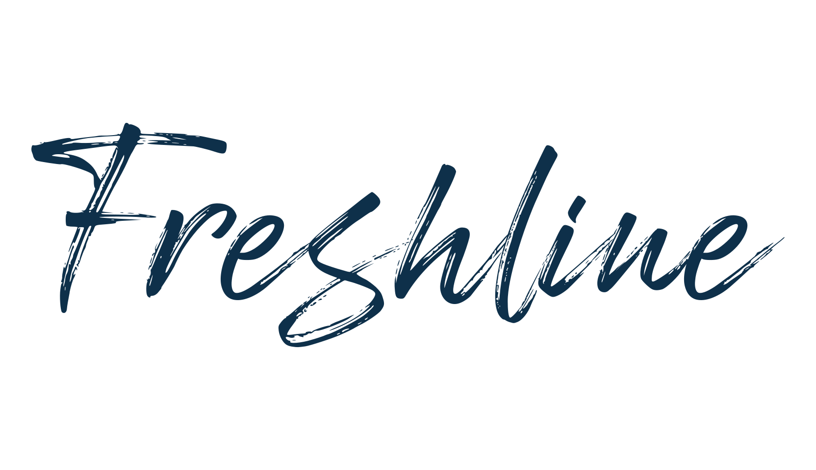 Freshline, script brush fancy decorative calligraphy font preview