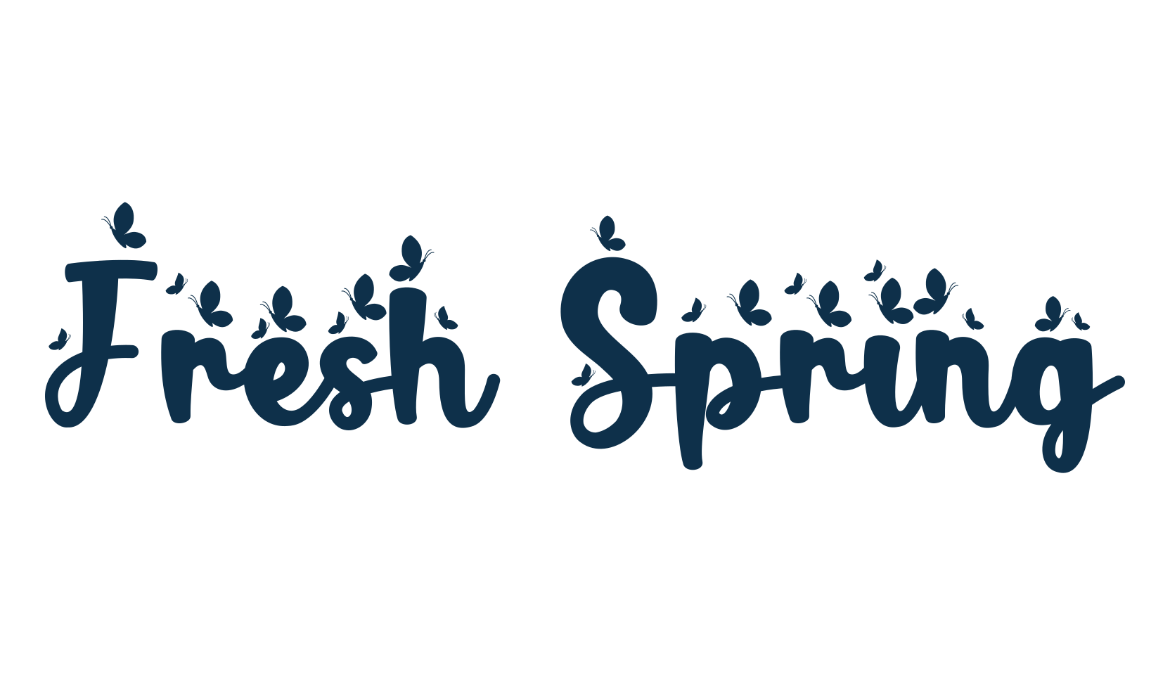 Fresh Spring, fancy decorative font preview
